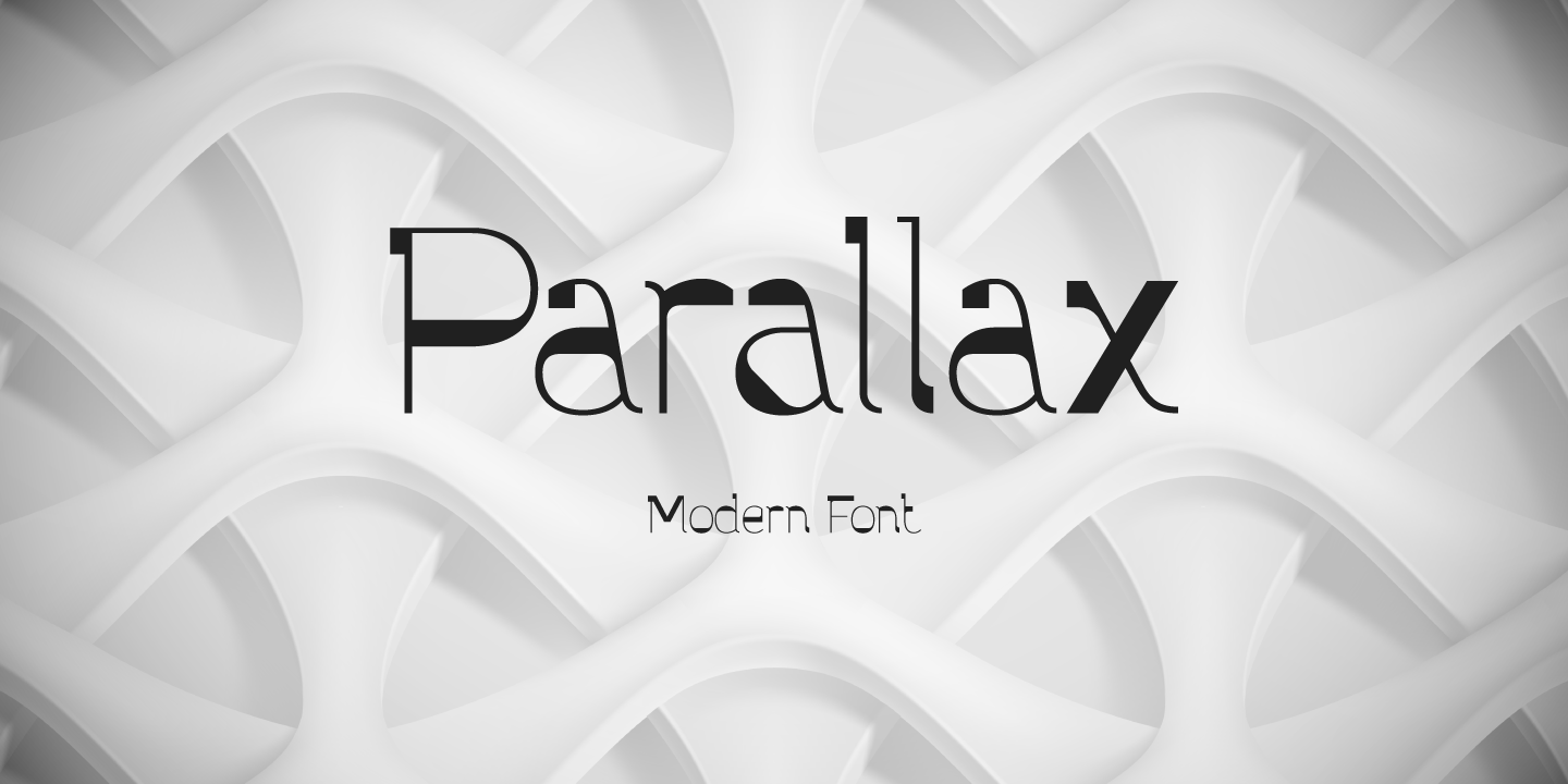 Example font Parallax #1